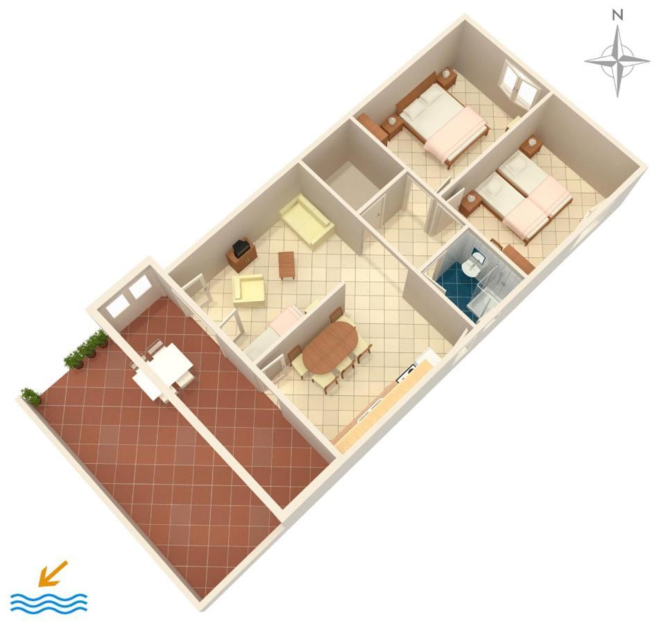 Apartment Mandre 523B Kolan Exteriér fotografie